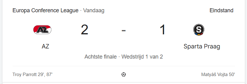 Swingend AZ wint in Alkmaar dankzij Daal en Parrott