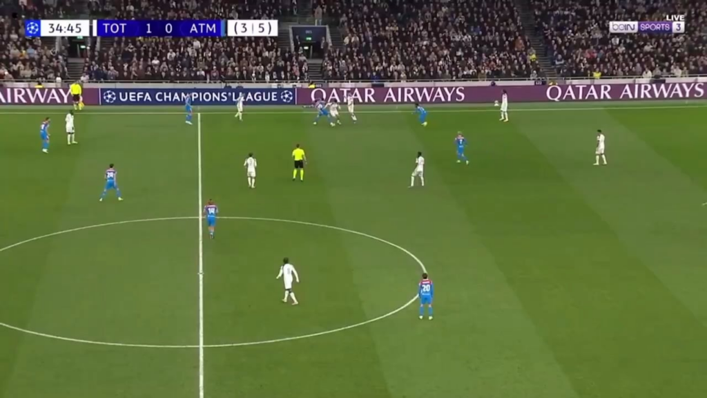 Great football from Tottenham Hotspur leads to Mathys Tel chance