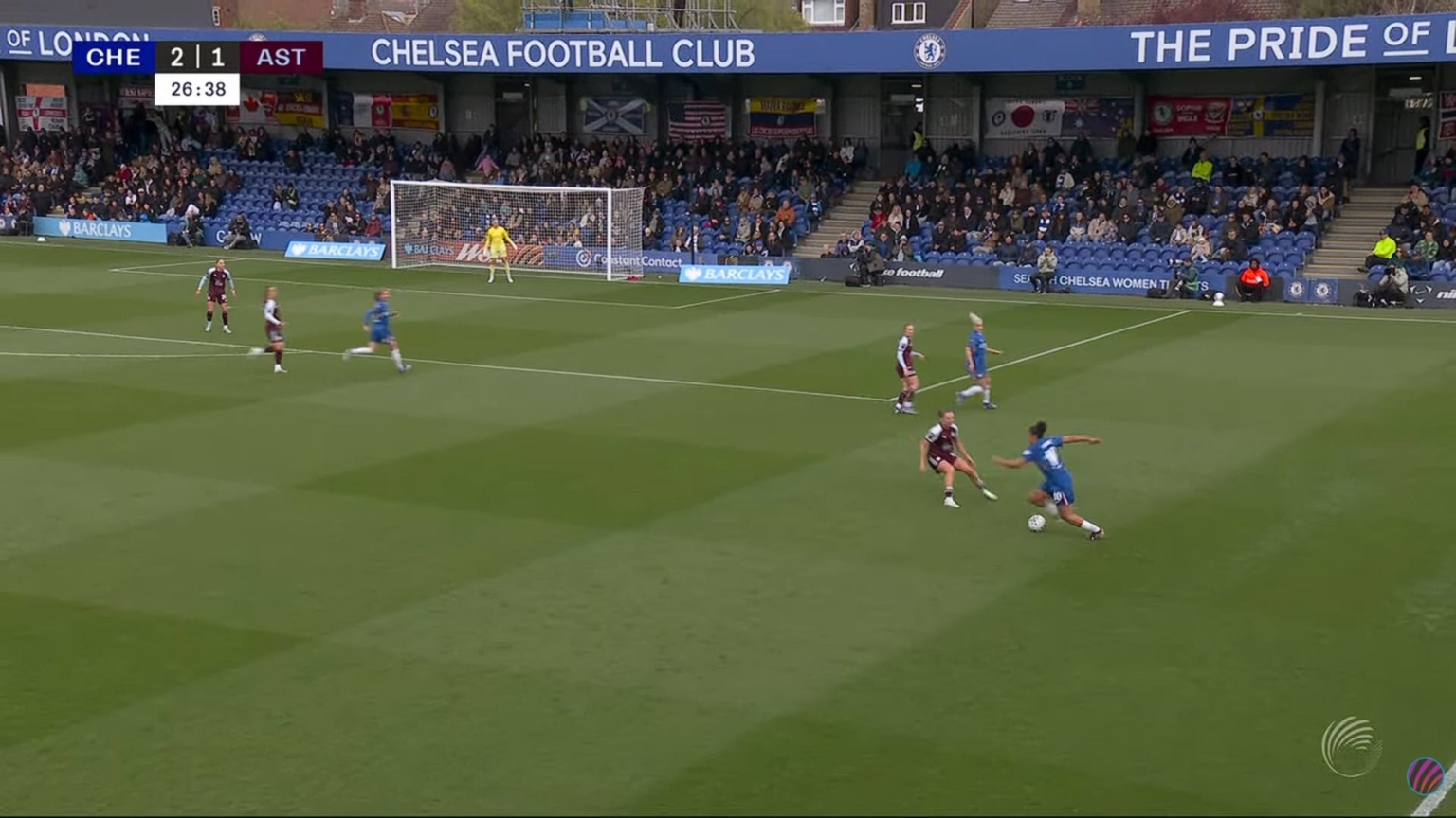 Chelsea W [3] -1 Aston Villa W - 27' Lauren James