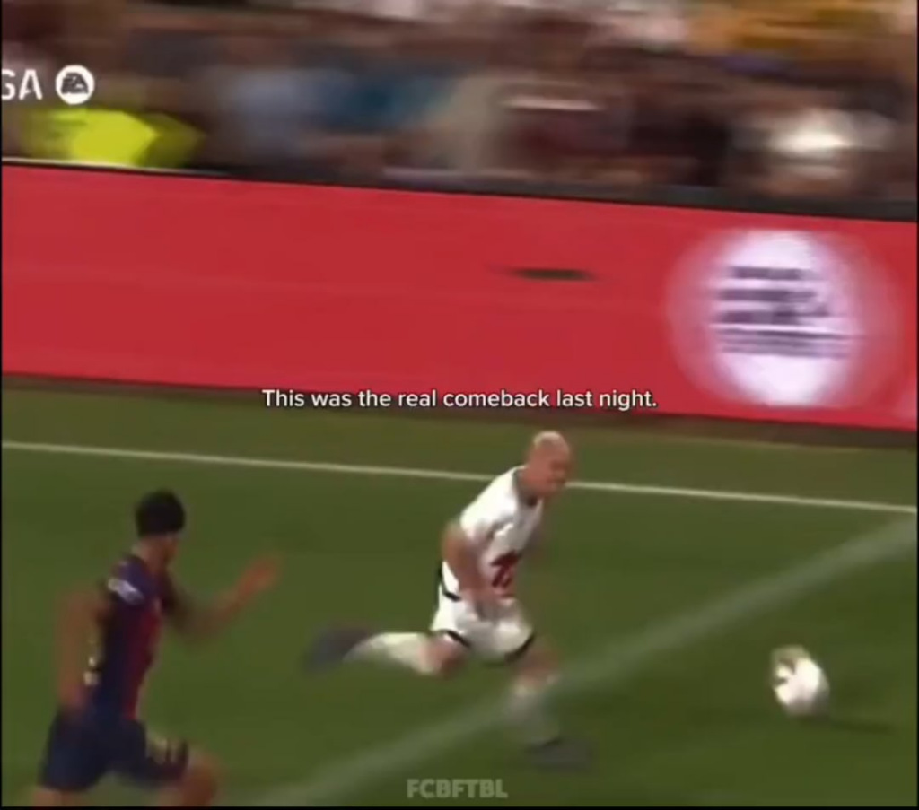 The video Lamine just shared yesterday on TikTok: