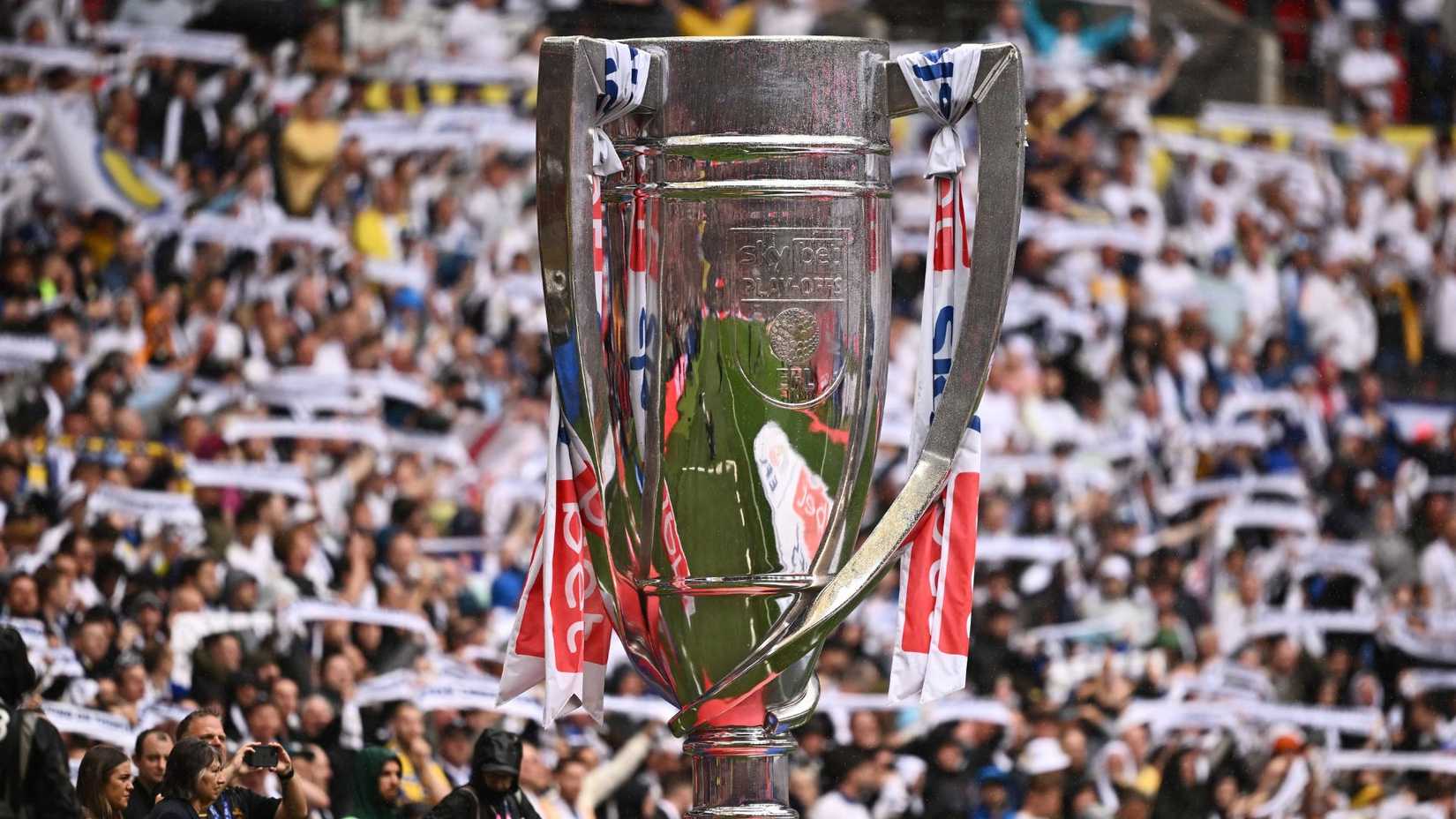 EFL Championship Play-Off Trophy at Wembley Stadium