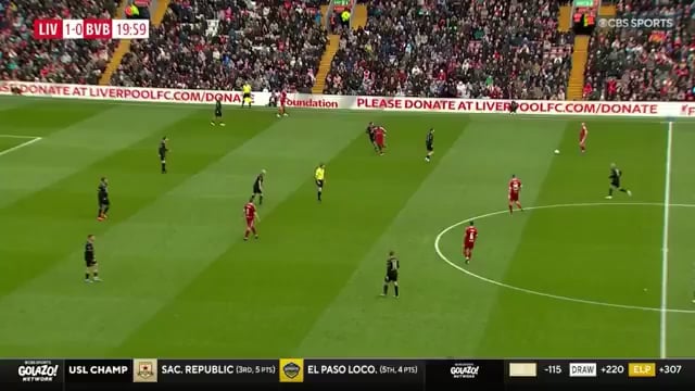Players and fans applaud on 20 minutes for Diogo and Andre in the Liverpool vs Borussia Dortmund Legends game