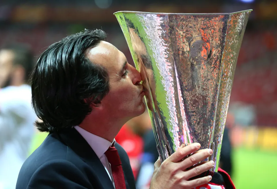 Emery won the Europa League title for three straight seasons as Sevilla manager
