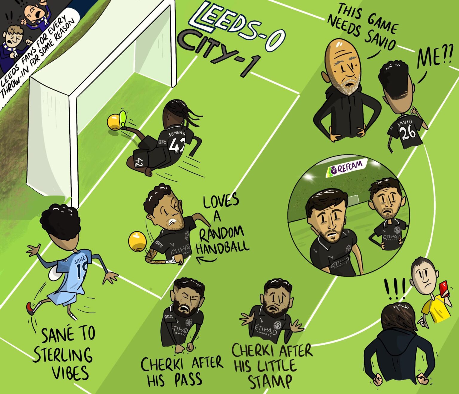 Leeds vs City - Cartoon Edition 🎥
