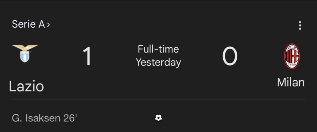 The scudetto is calling us