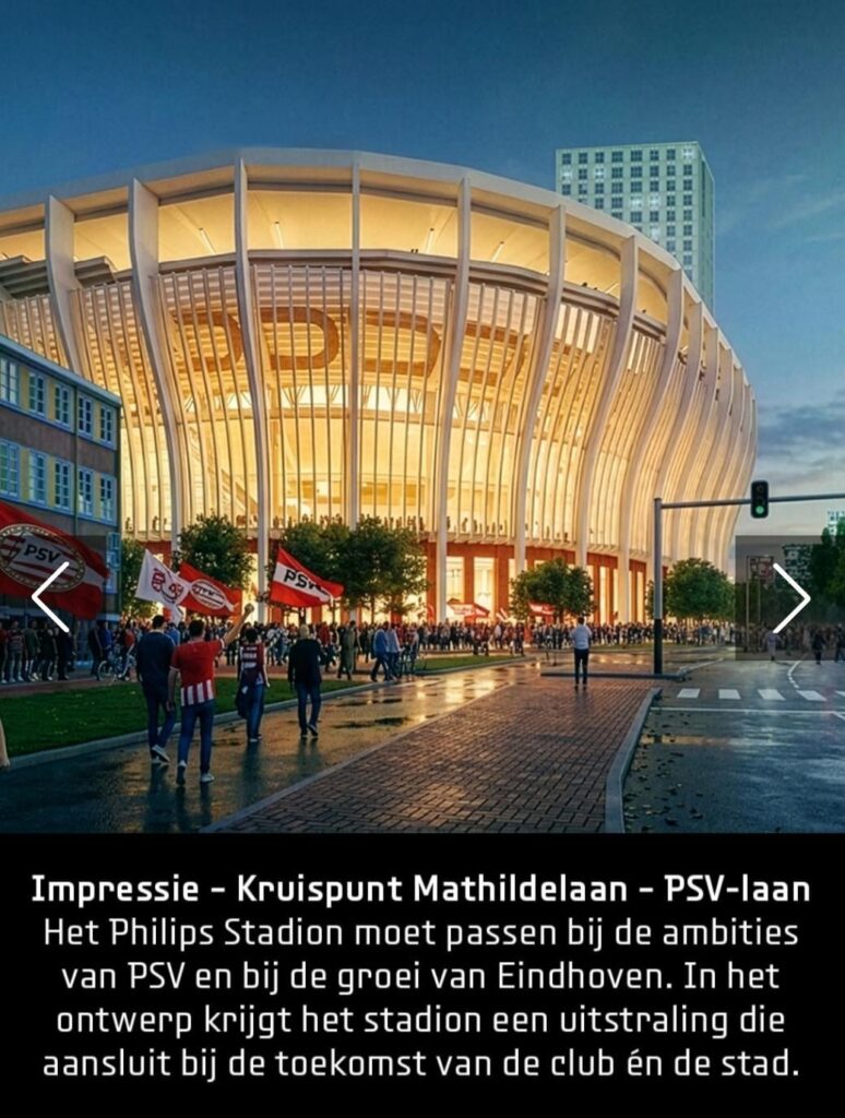 Eerste concept impressies van het nieuwe Philips Stadion