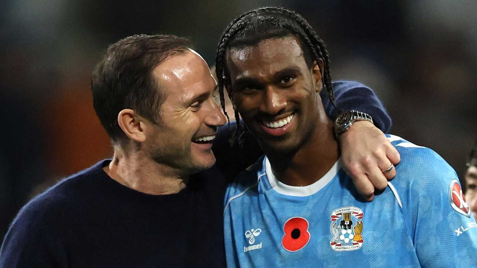 Haji Wright and Frank Lampard