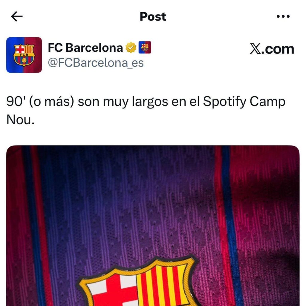 Barça’s online media handles have seriously dropped their standards over the last few weeks Barça’s online media handles have seriously dropped their standards over the last few weeks