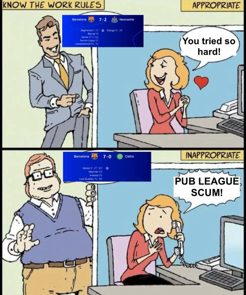 Good effort from the plucky underdog Saudi billionaire club.