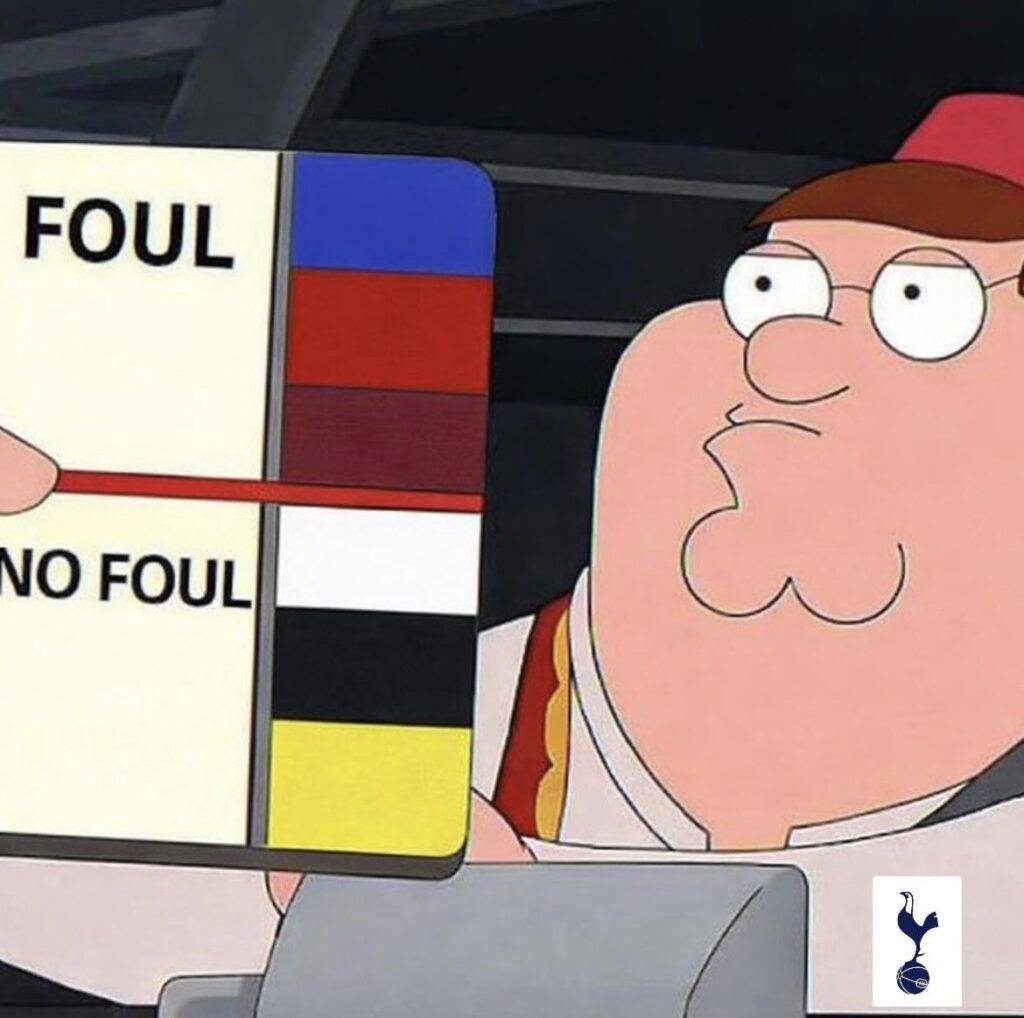 Referees officiating Tottenham Hotspur