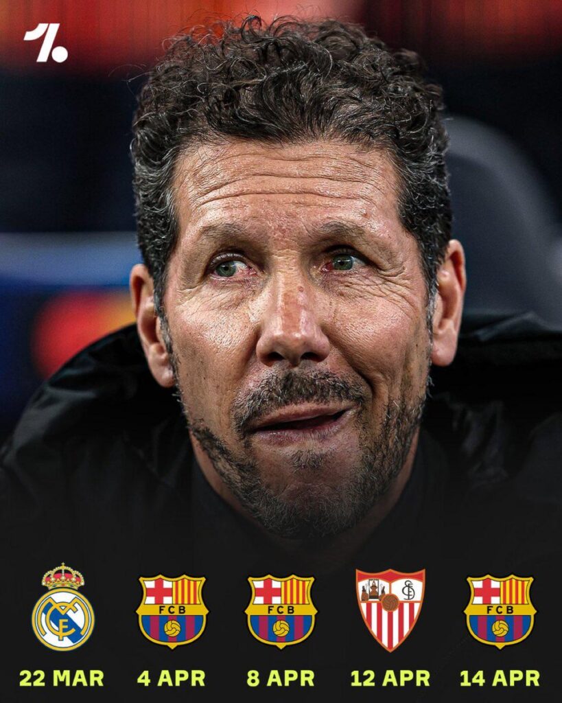 Do you guys think its a good thing to face our UCL QF rivals one more time extra than both legs? Or it might act as a double edged sword? We will play Atletico twice in their home, first LaLiga and then Camp Nou 1st leg UCL and again 2nd leg at Riyadh Metropolitano.
