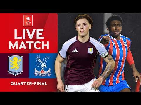Aston Villa's FA Youth Cup Quarter Final against Crystal Palace is on Youtube now