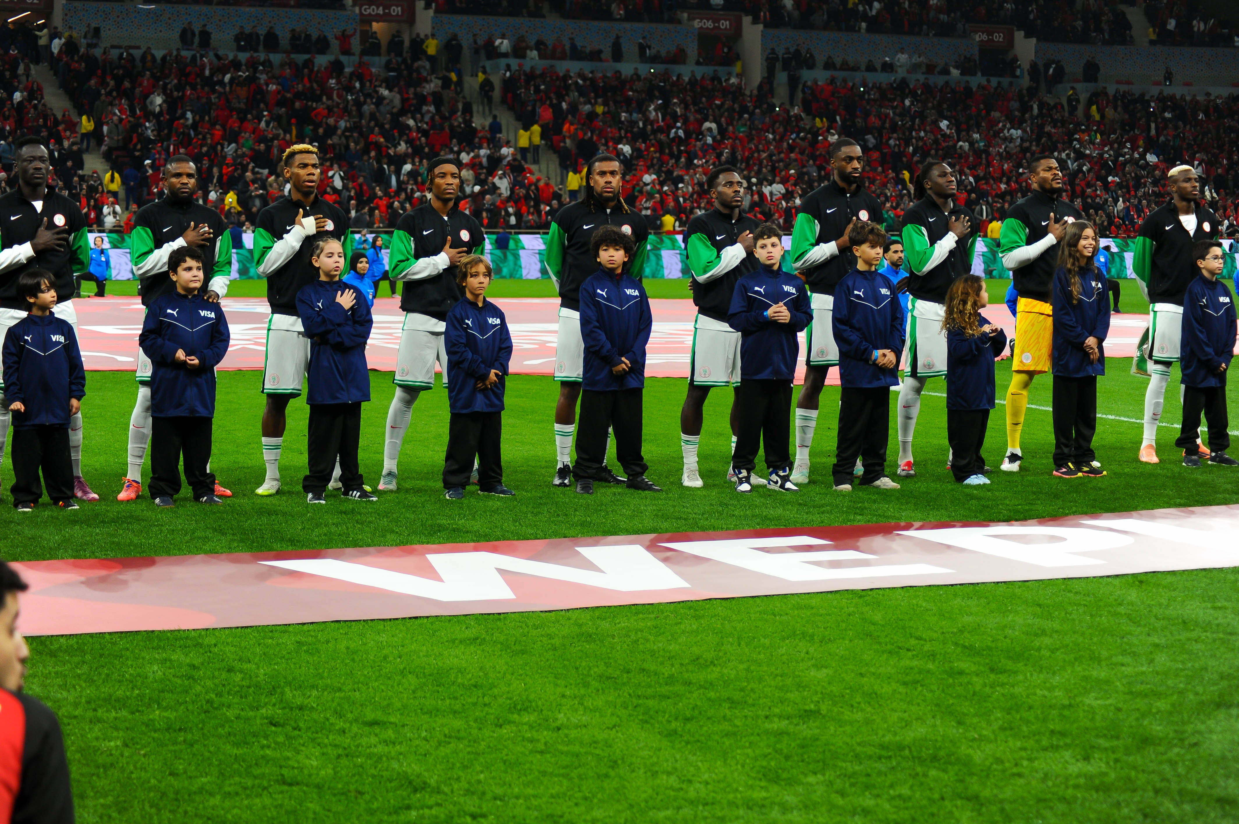 Stanley Nwabali, Bright Osayi Samuel, Semi Ajayi, Calvin Bassey, Bruno Onyemaechi, Frank Onyeka, Raphael Onyedika, Alex Iwobi, Ademola Lookman, Akor Adams, Victor Osimhen