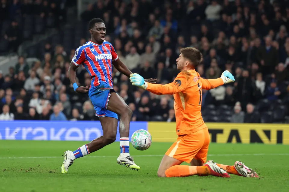 Ismaila Sarr scores his second goal against Spurs