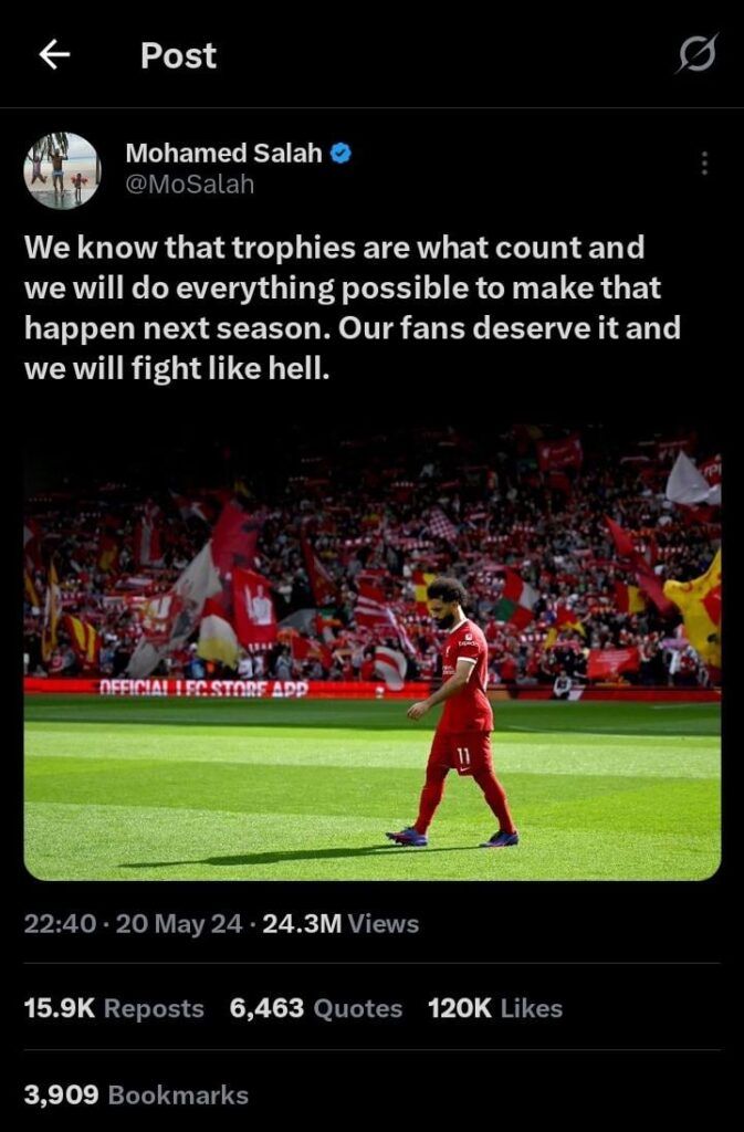 Saying this and then going on to have an all timer season and winning the league is so iconic. 🐐