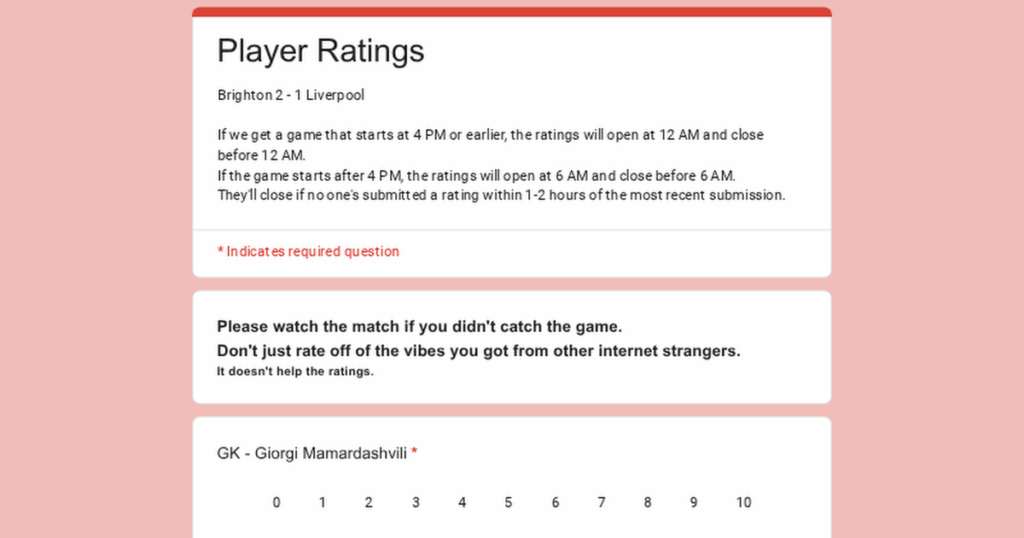 The "Day After" FT Thread: BHA 2 - 1 LIV