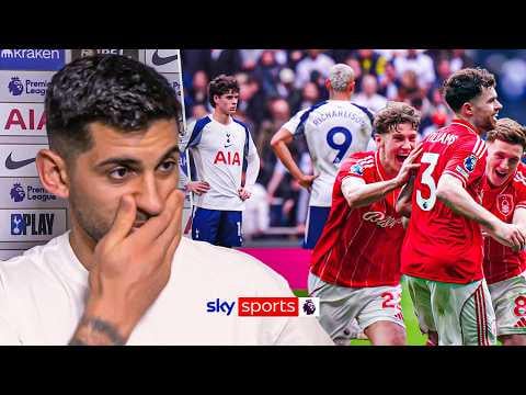 "It's PAINFUL" | Cristian Romero FULL interview after Spurs' 3-0 defeat to Nottingham Forest
