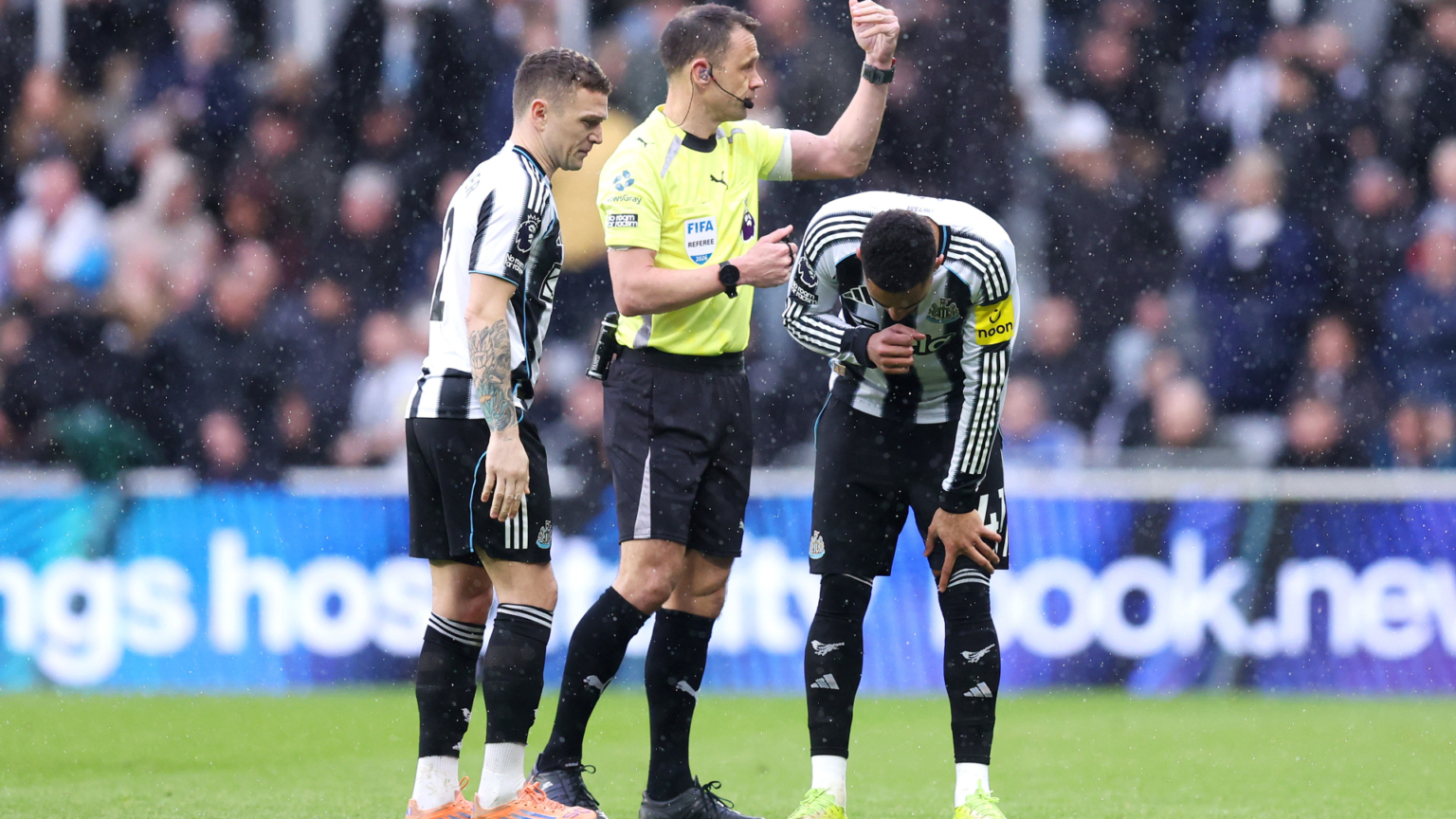 Newcastle star taken ill and immediately replaced in vomiting ordeal moments after half-time Newcastle star taken ill and immediately replaced in vomiting ordeal moments after half-time