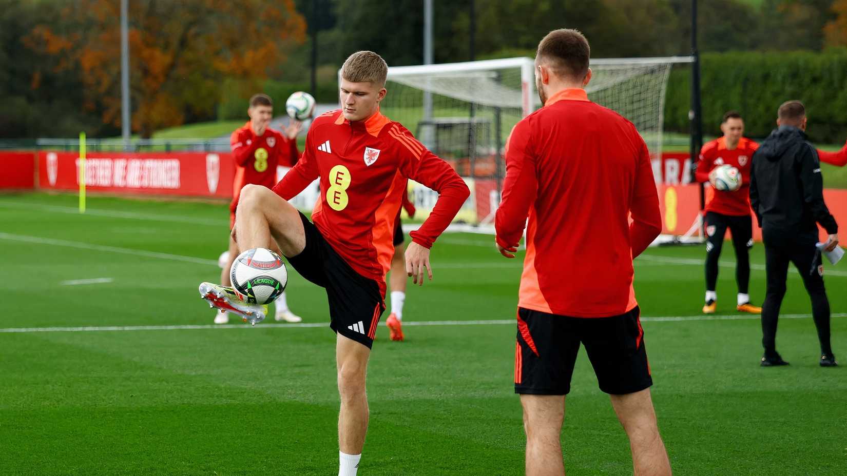 Jordan James training for Wales 