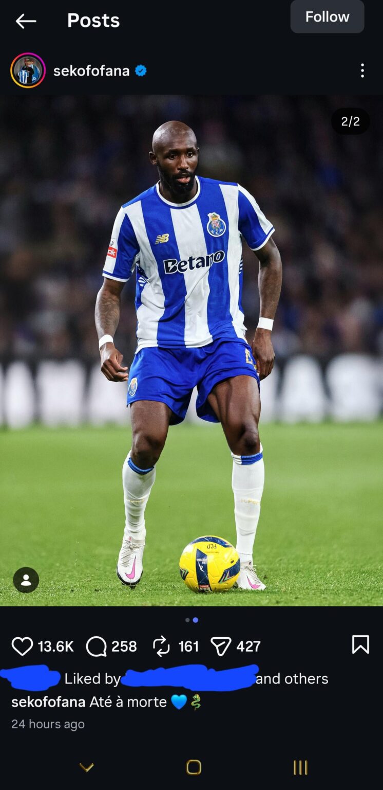 Fofana já é Dragão de coração 💙💙