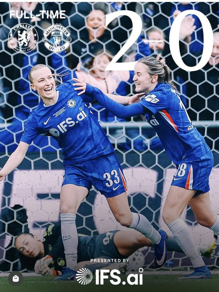 Chelsea Women retain League Cup after a 2-0 win over Man United