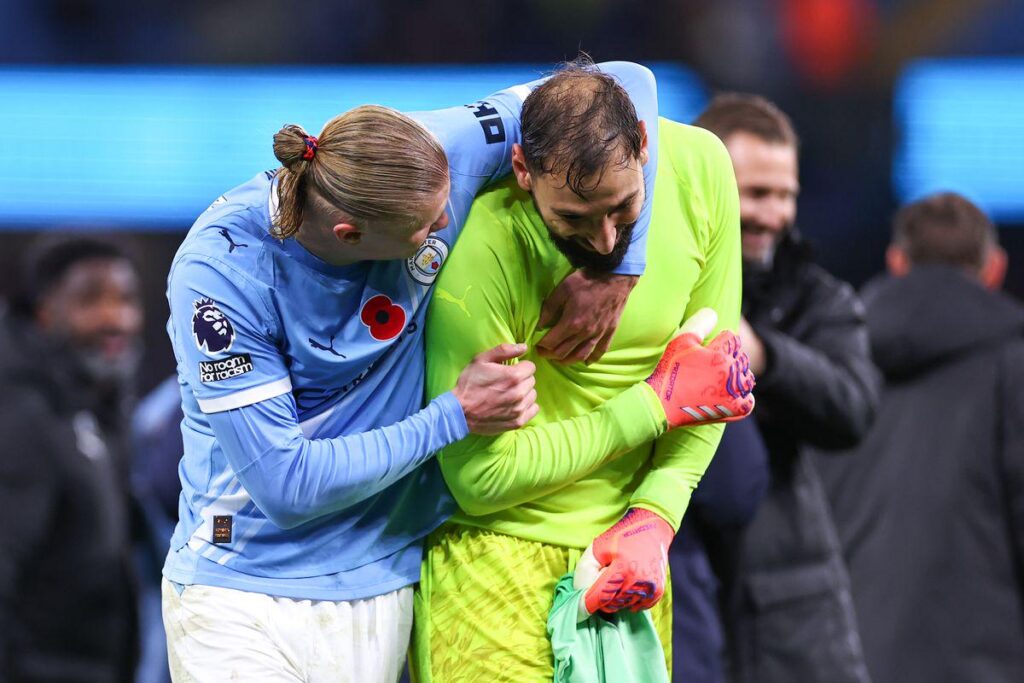 Who was crucial in keeping City at 2nd this season between Donnaruma and Haaland?