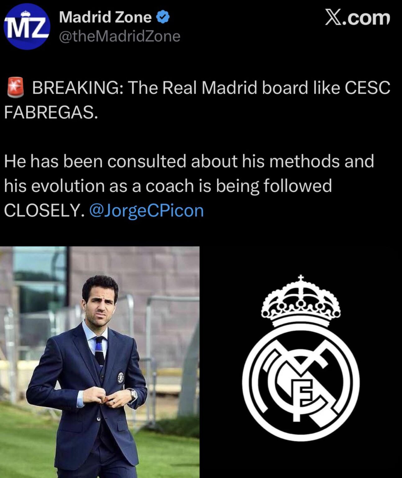 We are linked with Cesc Fàbregas. Honestly, I love this and I don’t care he played for Barça. He’s a young, innovative and tactically gifted coach with an aura. He is doing an amazing job with Como. He knows how to win and he’s not afraid of unorthodox methods.