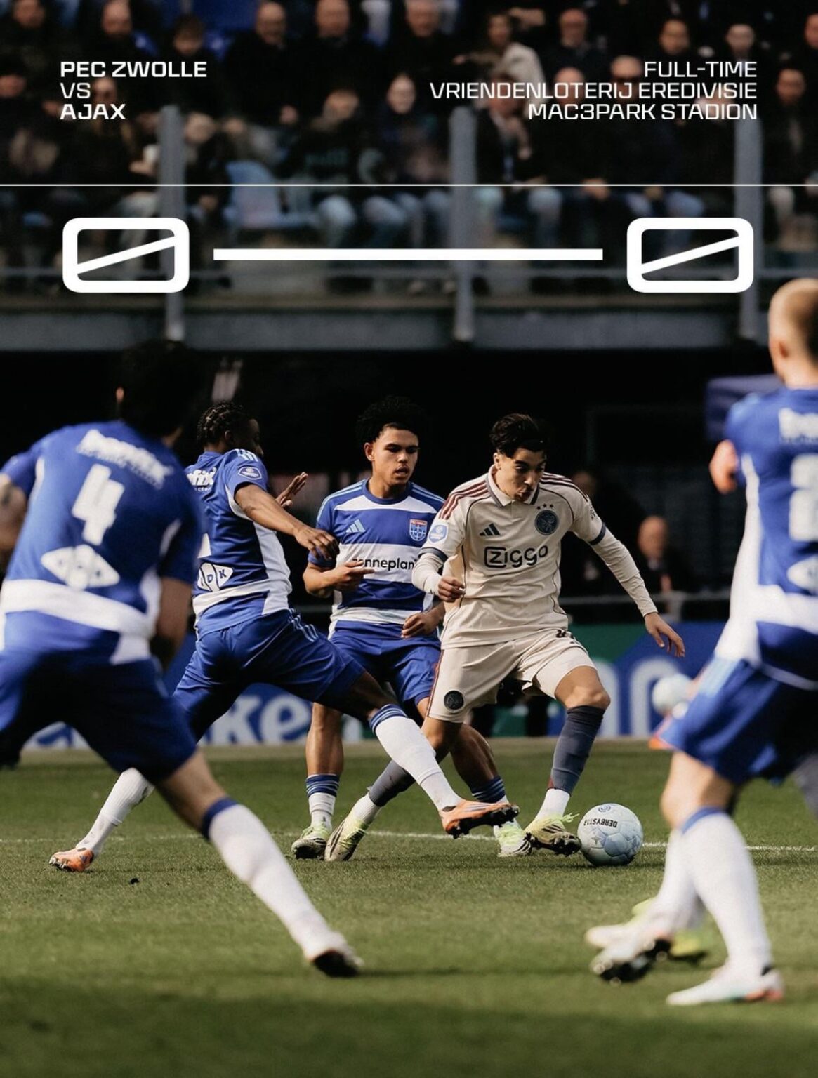 Sterk PEC en zwak Ajax weten niet te scoren en houden de brilstand