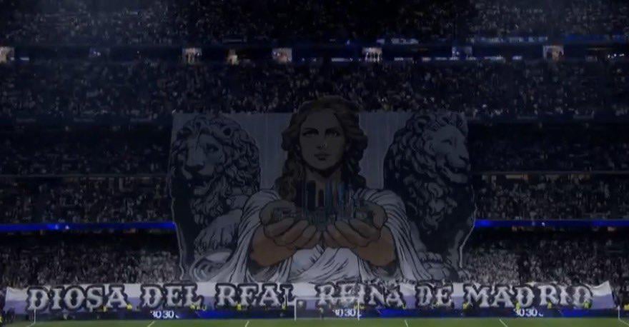 Tifo against Atletico.