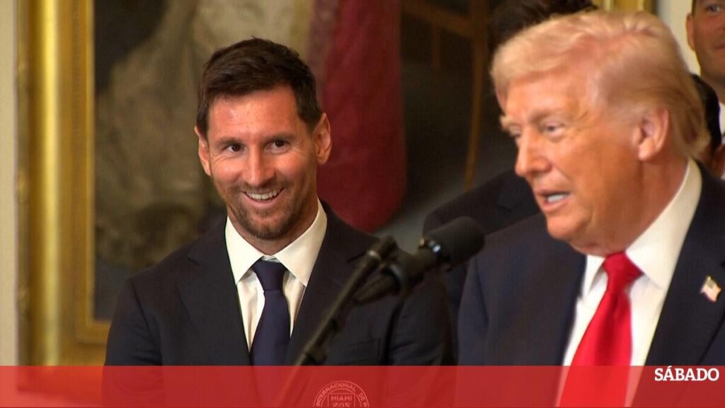 “Quem é o melhor?”: Trump compara Messi a Pelé durante cerimónia na Casa Branca