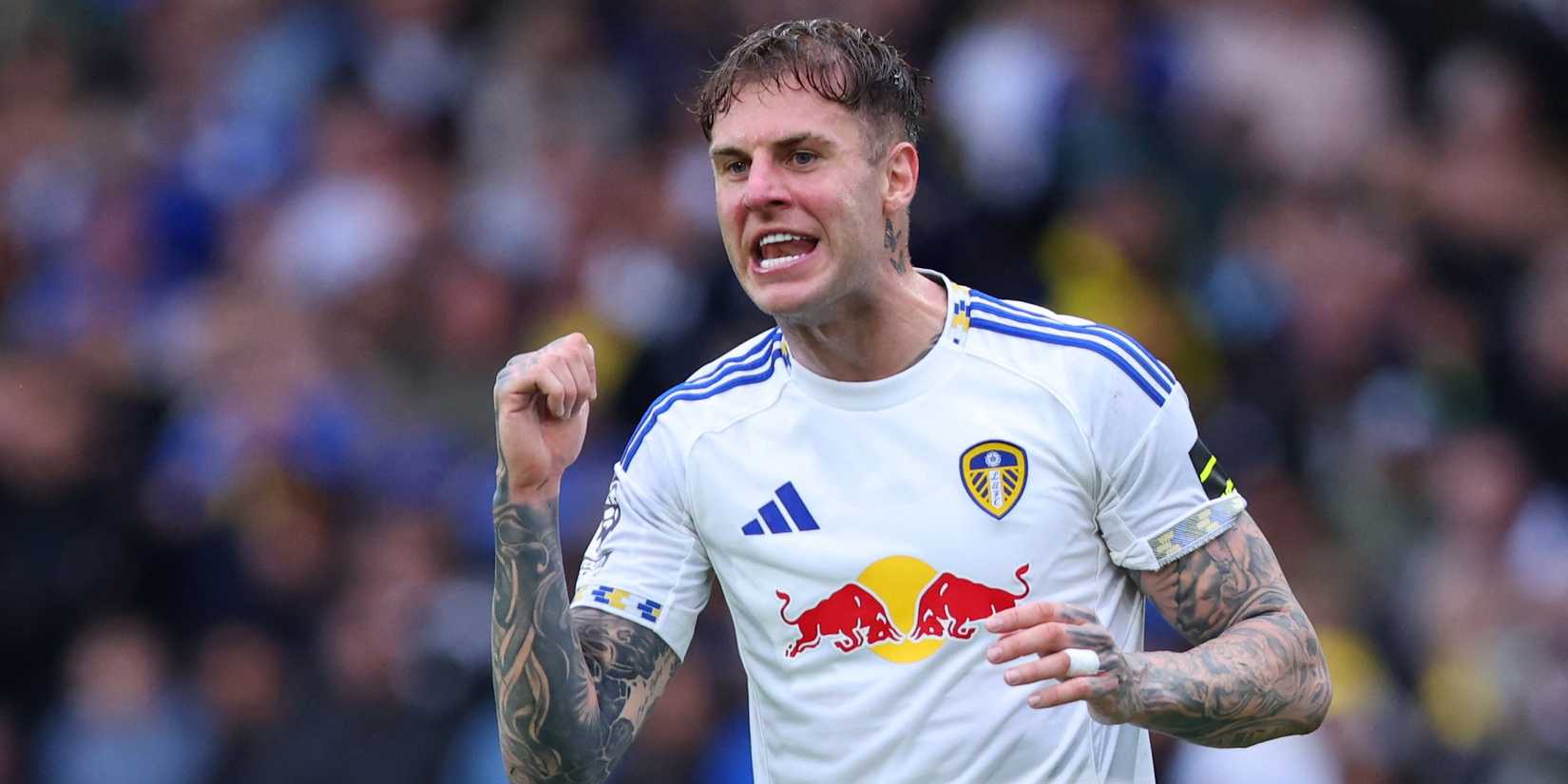Leeds United's Joe Rodon reacts