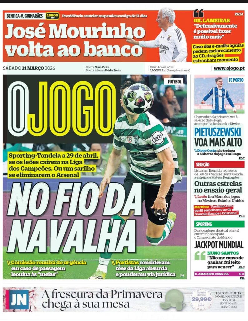 Jornal OJOGO 21/03/2026