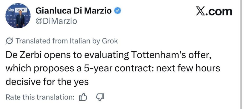 🚨 Roberto De Zerbi is now open to considering Tottenhams 5 year contract proposal. Discussions will follow looking for an agreement. (Di Marzio 🥈)