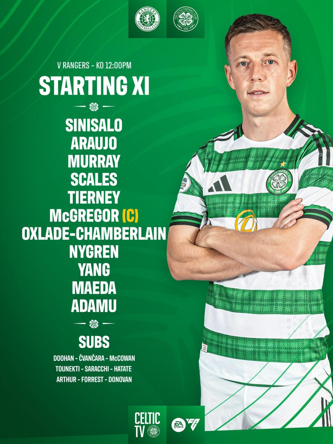 Team to play Rangers