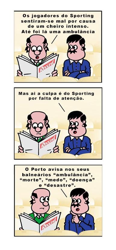 A culpa é do Sporting por falta de atenção.