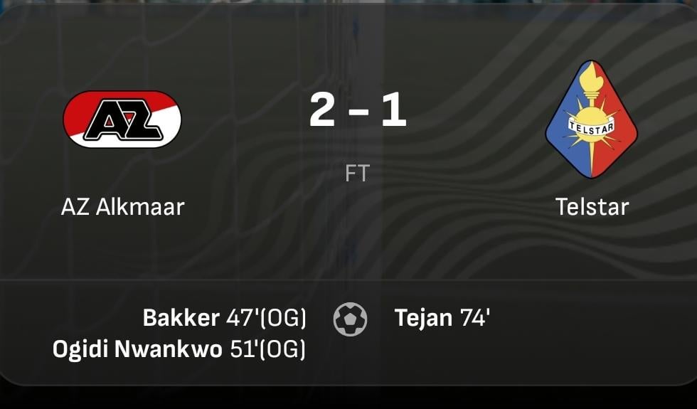 AZ zwoegt zich naar finale van KNVB Beker na twee eigen doelpunten van Telstar