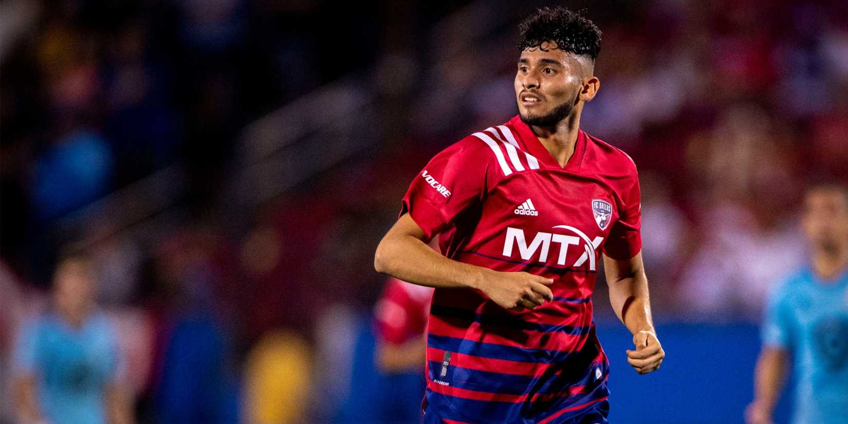 FC Dallas forward Ricardo Pepi in action during the game between FC Dallas and the Minnesota United at Toyota Stadium