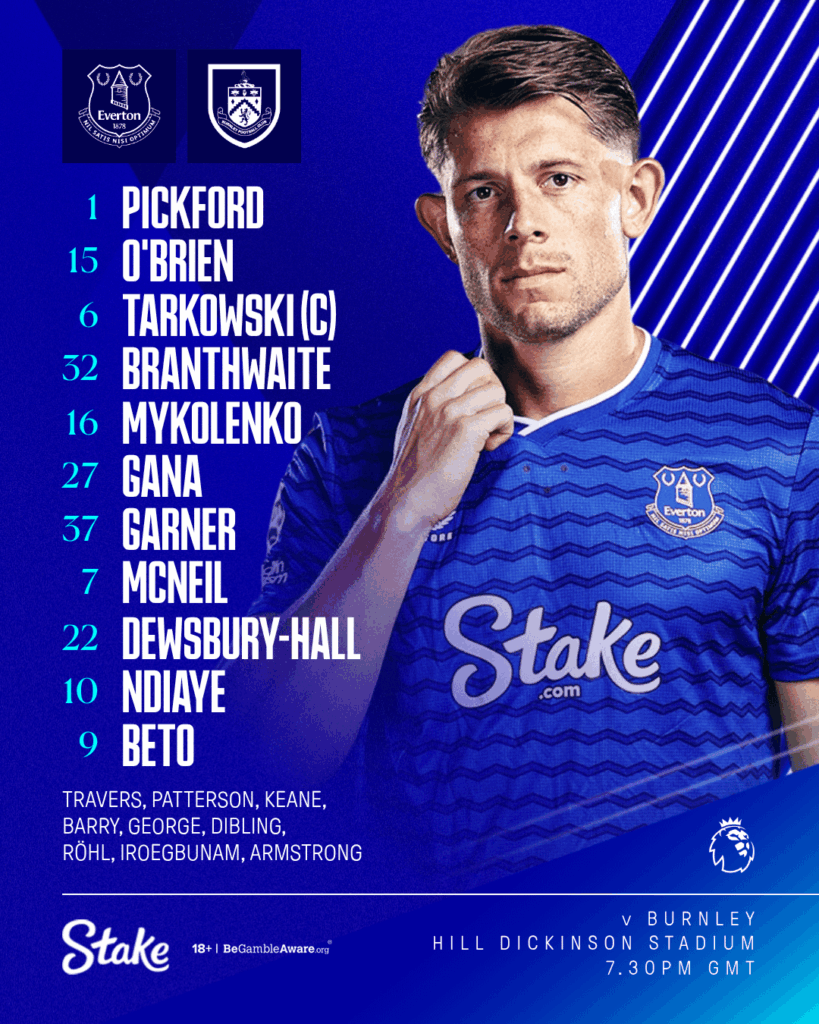Your Toffees to face Burnley!