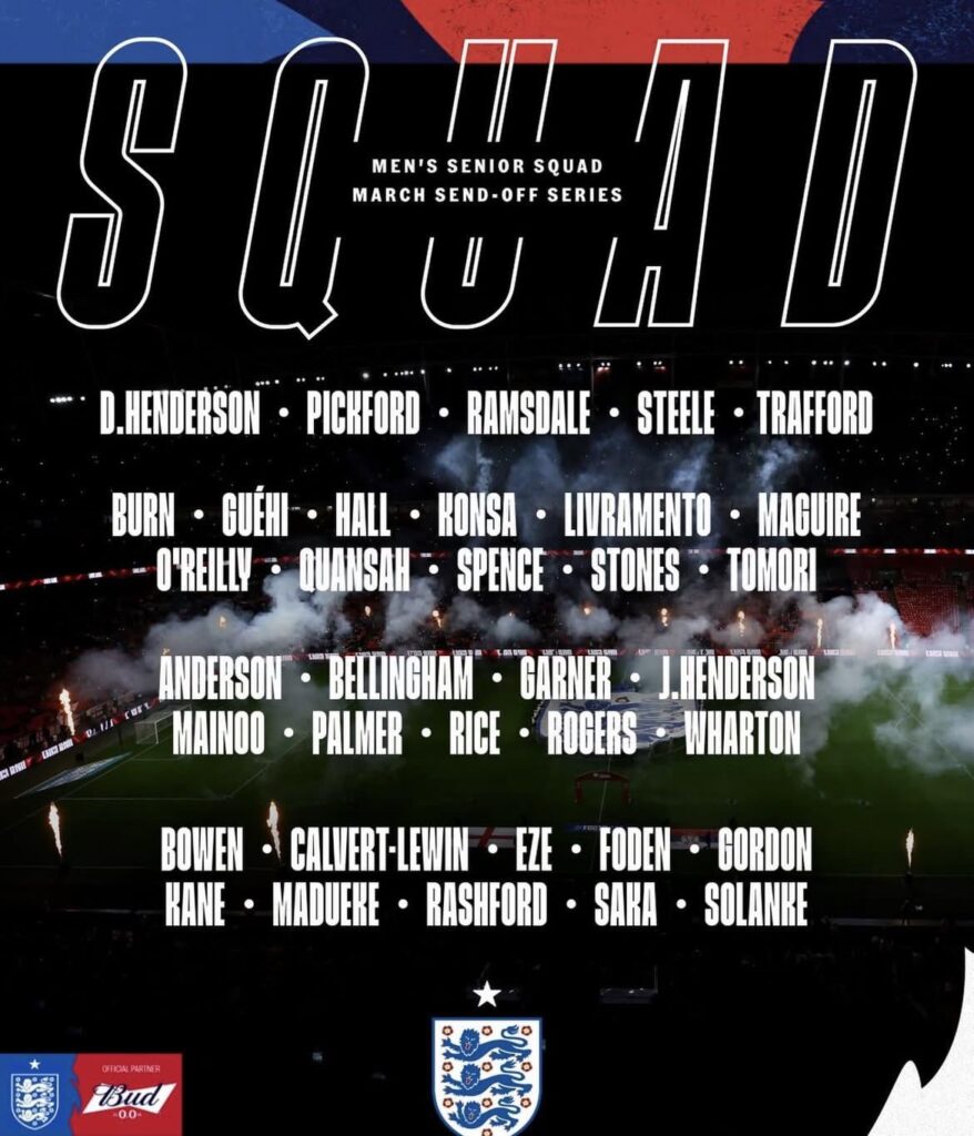 Konsa and Rogers in England squad, no Watkins