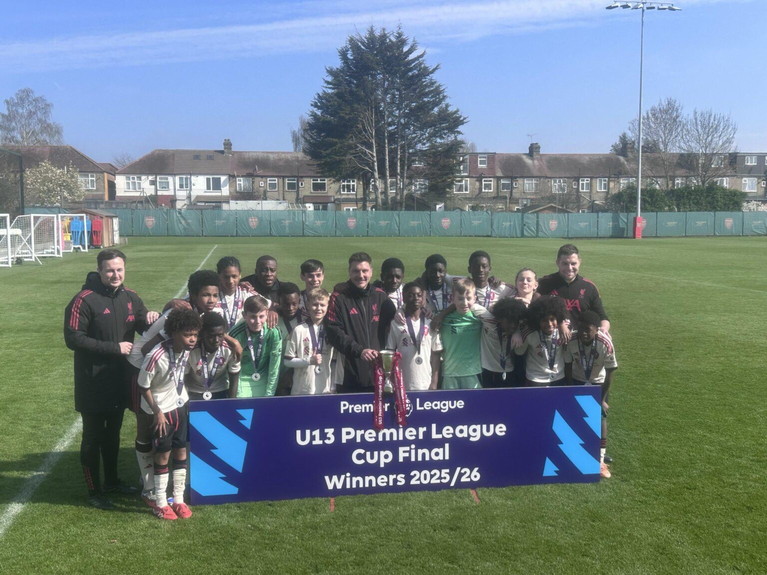 Liverpool U13 won the Premier League Cup final today. They beat Arsenal 11-1.