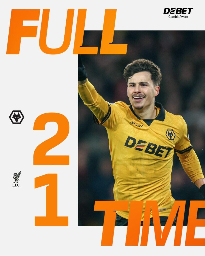 Post Match Thread Wolves 2-1 Liverpool