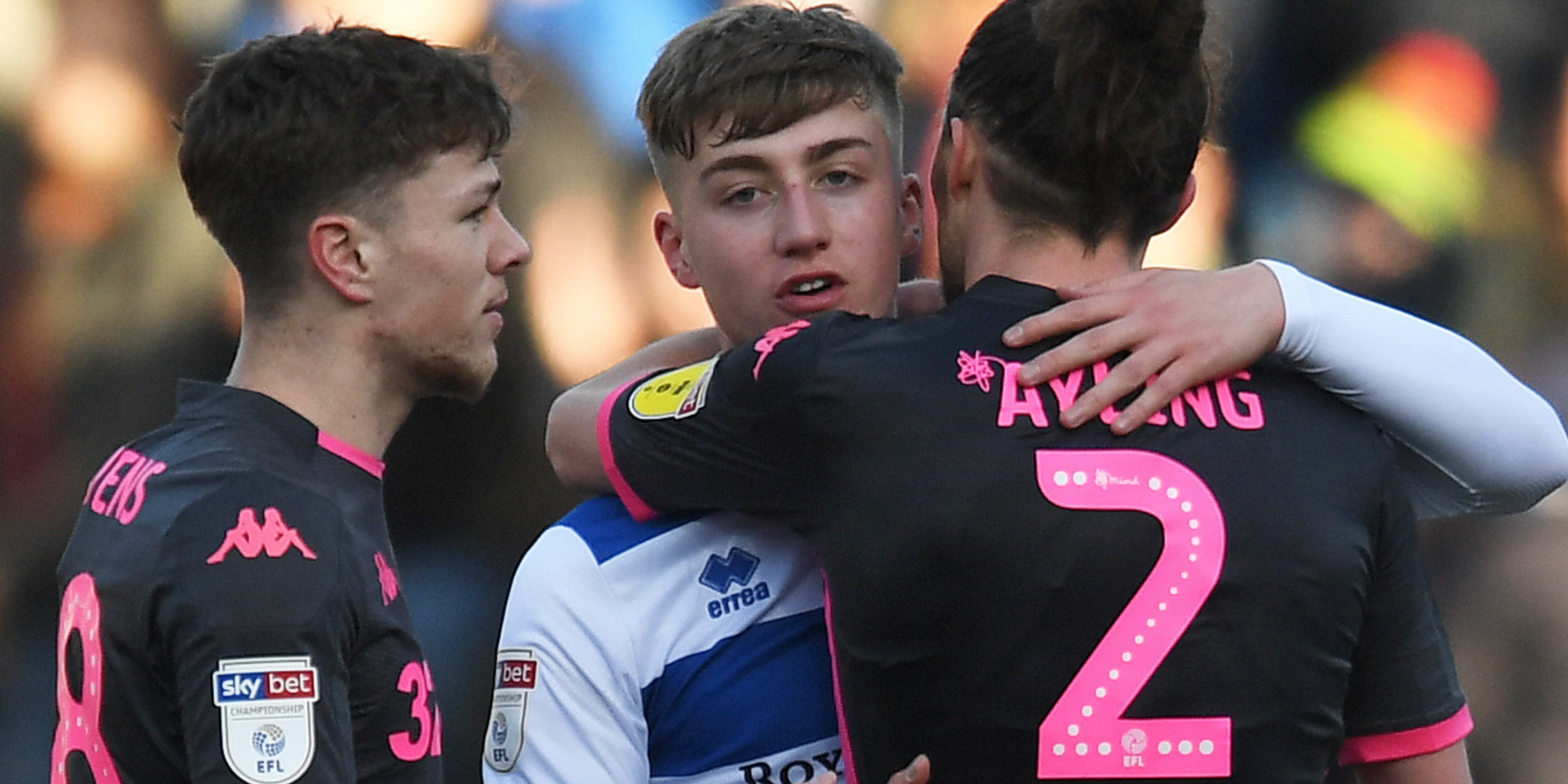 Jack Clarke QPR and Luke Ayling Leeds United