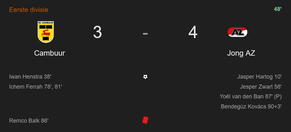 Jong AZ verpest promotiefeestje in Leeuwarden