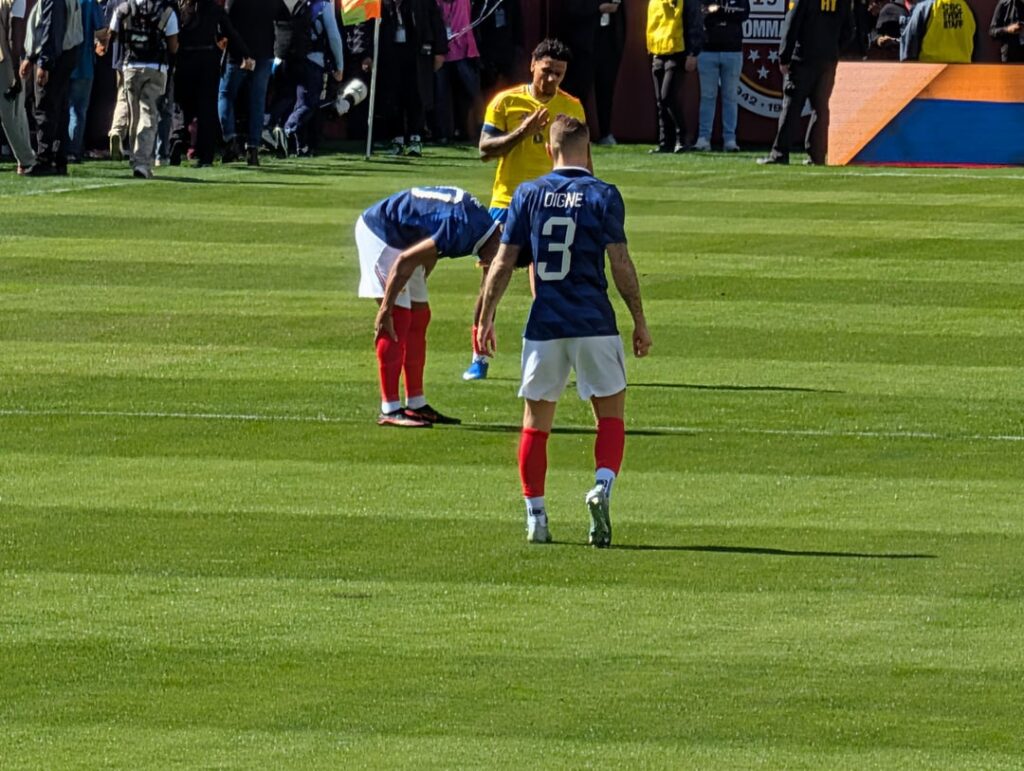 Digne in action for France