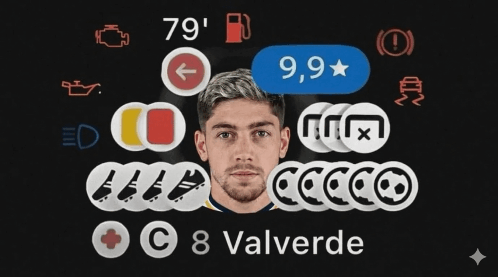 Valverde's perfomance in half time be like