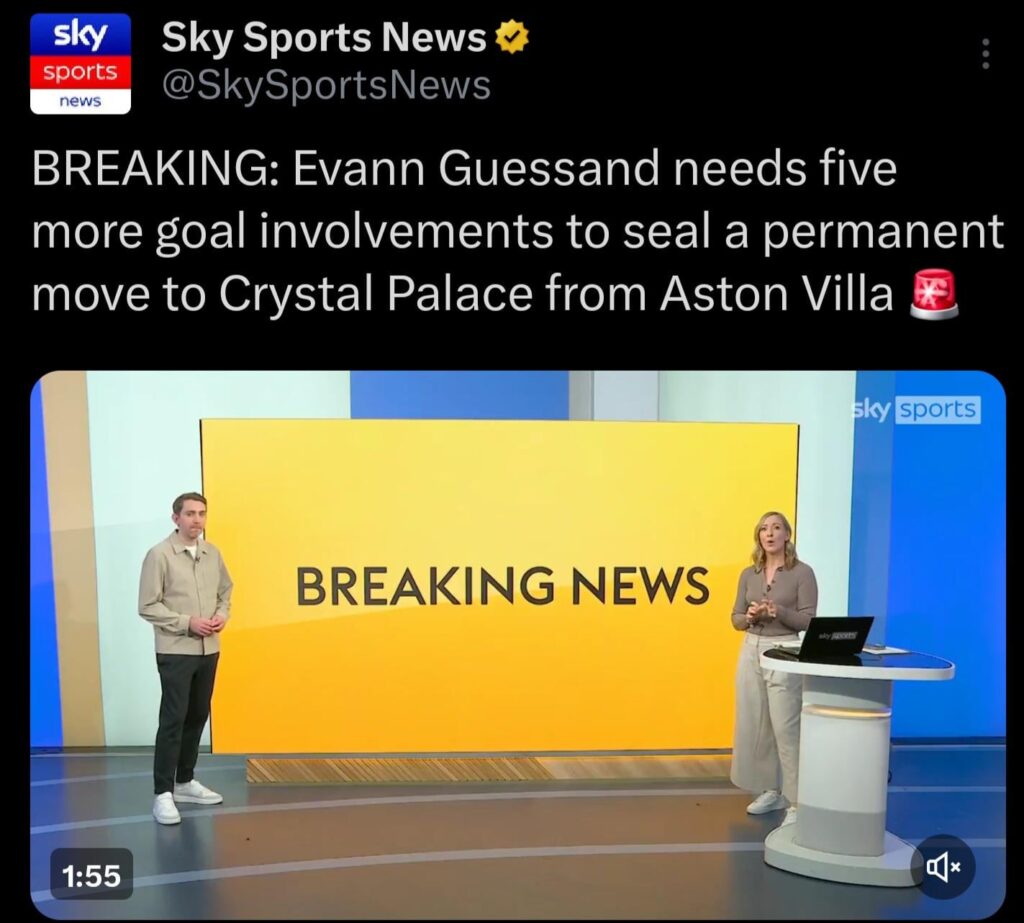 Guessand needs five more goal involvements to make the move permanent.