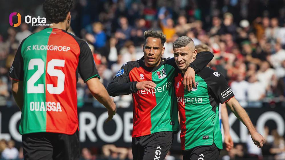 [Opta] Tjaronn Chery (37 years, 291 days) is the oldest player to score twice in an Eredivisie match since Rinus Israel in August 1981 for PEC Zwolle against ADO Den Haag (39 years, 160 days)