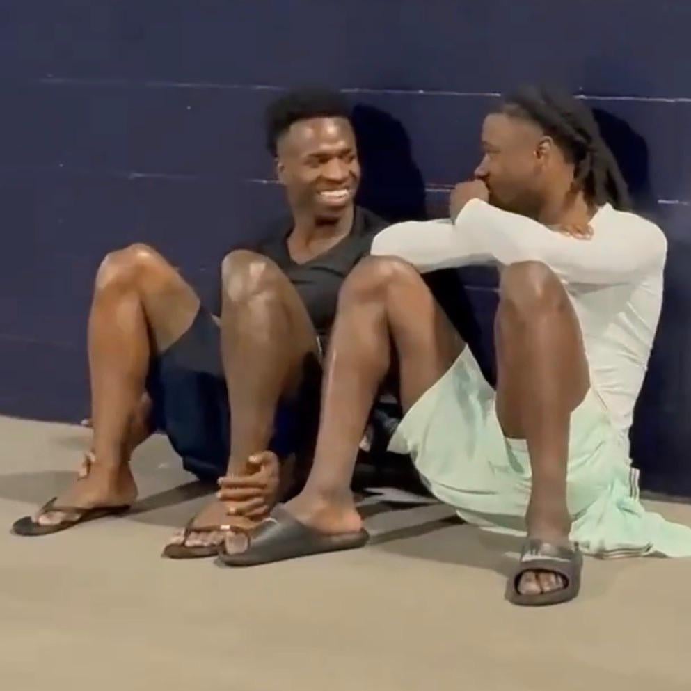 Vini and Cama after the match❤️