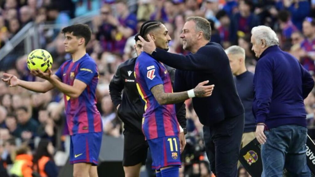 Flick: “Gavi’s return and the five goals were very good, but the tempo of the match was very slow and that wasn’t positive during the game. We have to improve in this. I’m happy with the three points and that there’s one match less to play, but we have to be better with our pressing ahead of NUFC.”