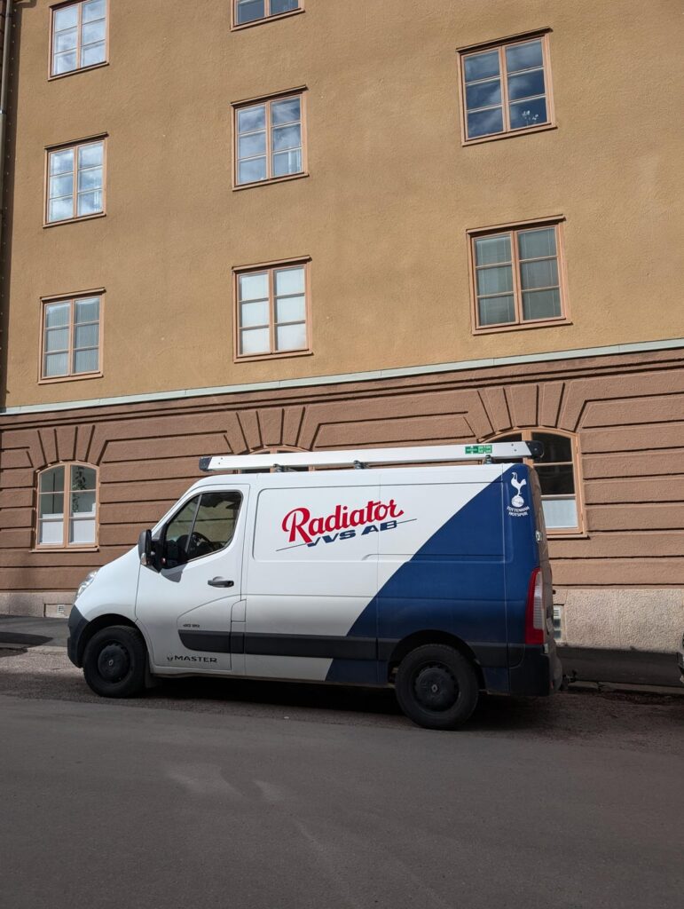 COYS Livery Spotted on a Works Van in Sweden!